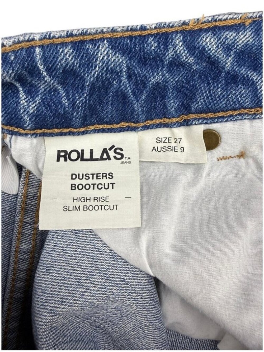 ROLLA'S Dusters Bootcut High Rise Slim Bootcut Jean Size 27 - Picture 7 of 8